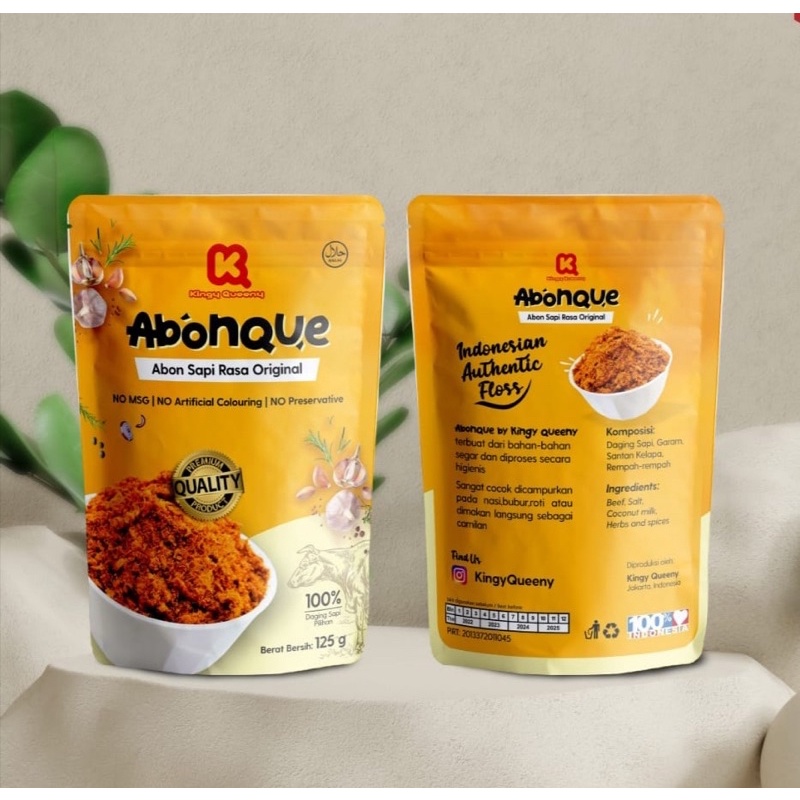 

Abon sapi Abonque 125 gr