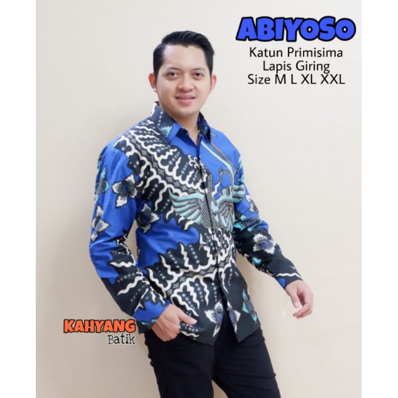 (1 kg 4 pcs) kemeja batik abiyoso