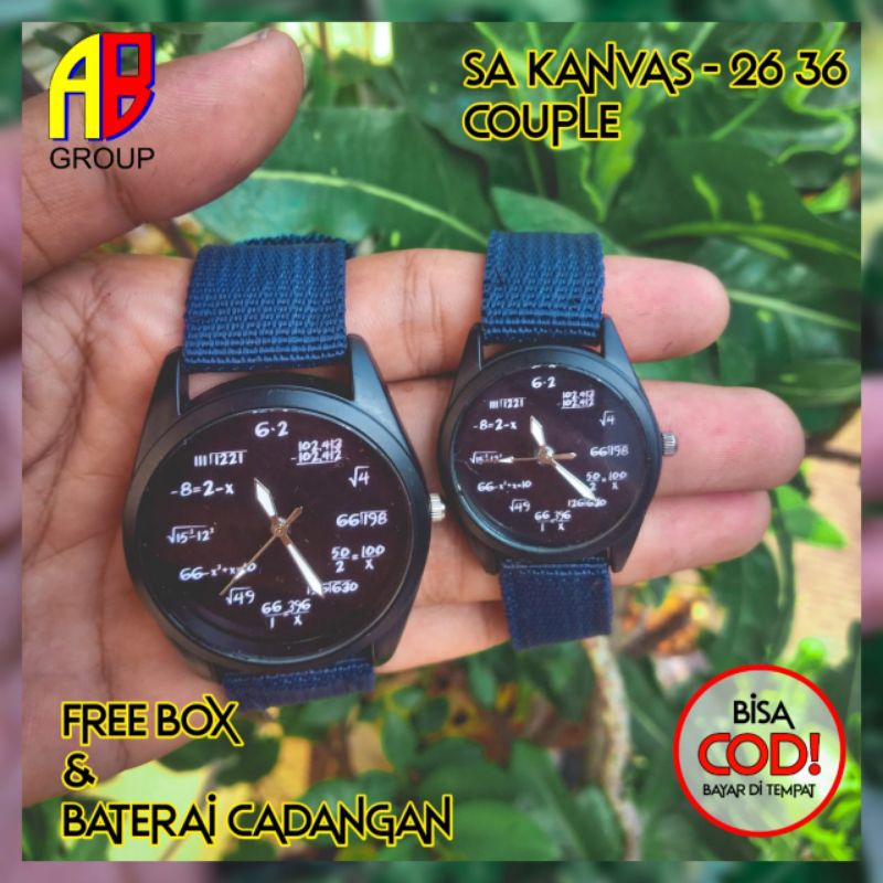 Jam Tangan Couple Bonus BOX, Bonus Batrai ON dan Cadangan