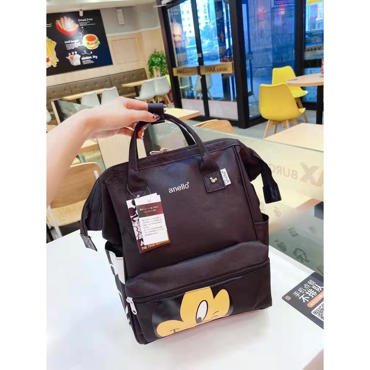 ZC 6521 RISCE TAS RANSEL MICKEY MOUSE ANELLO IMPORT WANITA CEWEK PEREMPUAN JAKARTA BATAM CR 7259