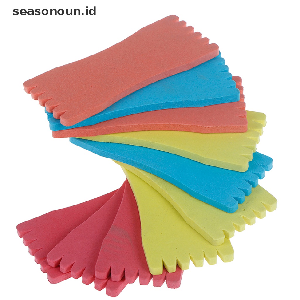 (Seasonoun) 10pcs Papan Penggulung Senar Pancing Bahan Busa Eva