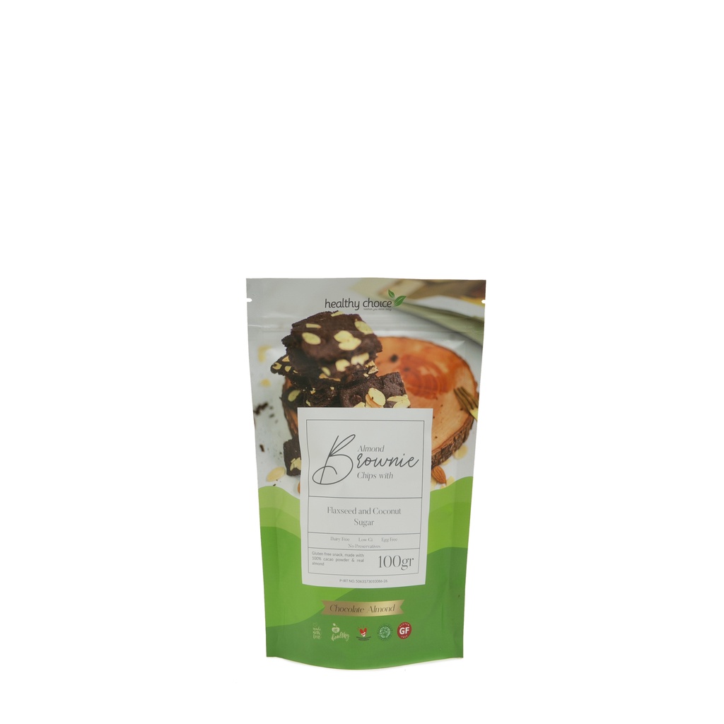 

Healthy Choice Almond Choco Brownie Chips 100gr