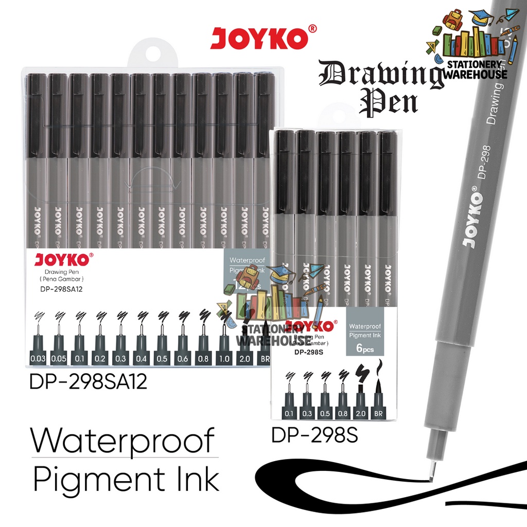 

Drawing Pen Pena Gambar Joyko DP-298SA12 12 UKURAN