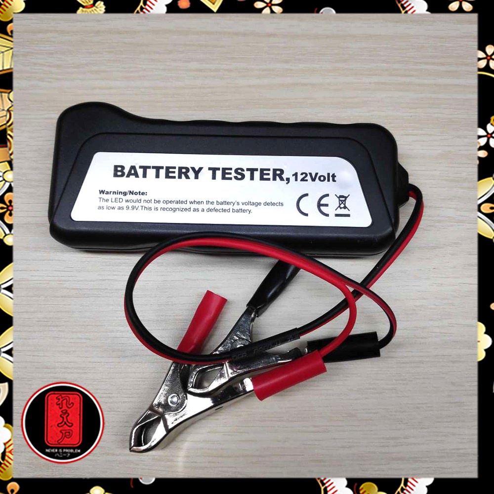 Tirol Tester Baterai Digital 12V 6 LED - BJ-803 - Black