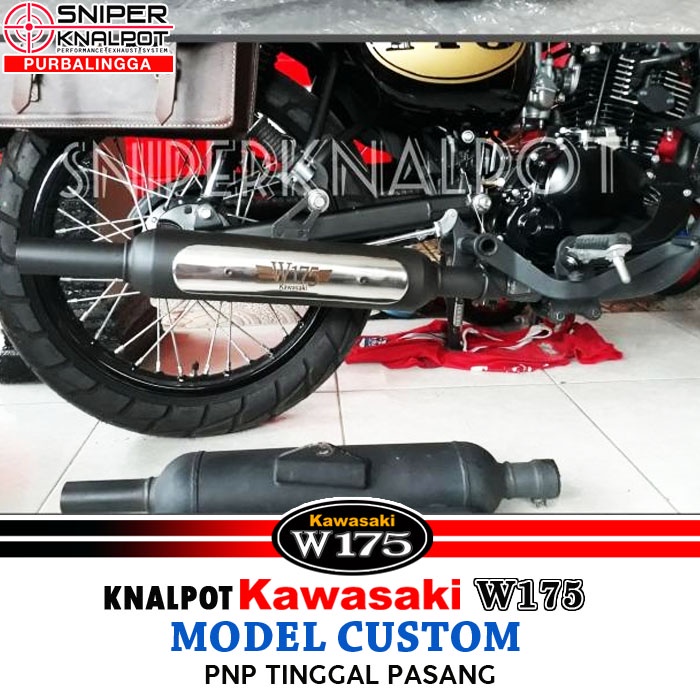 Knalpot Kawasaki W175 Se W175 Custom Blarr PNP