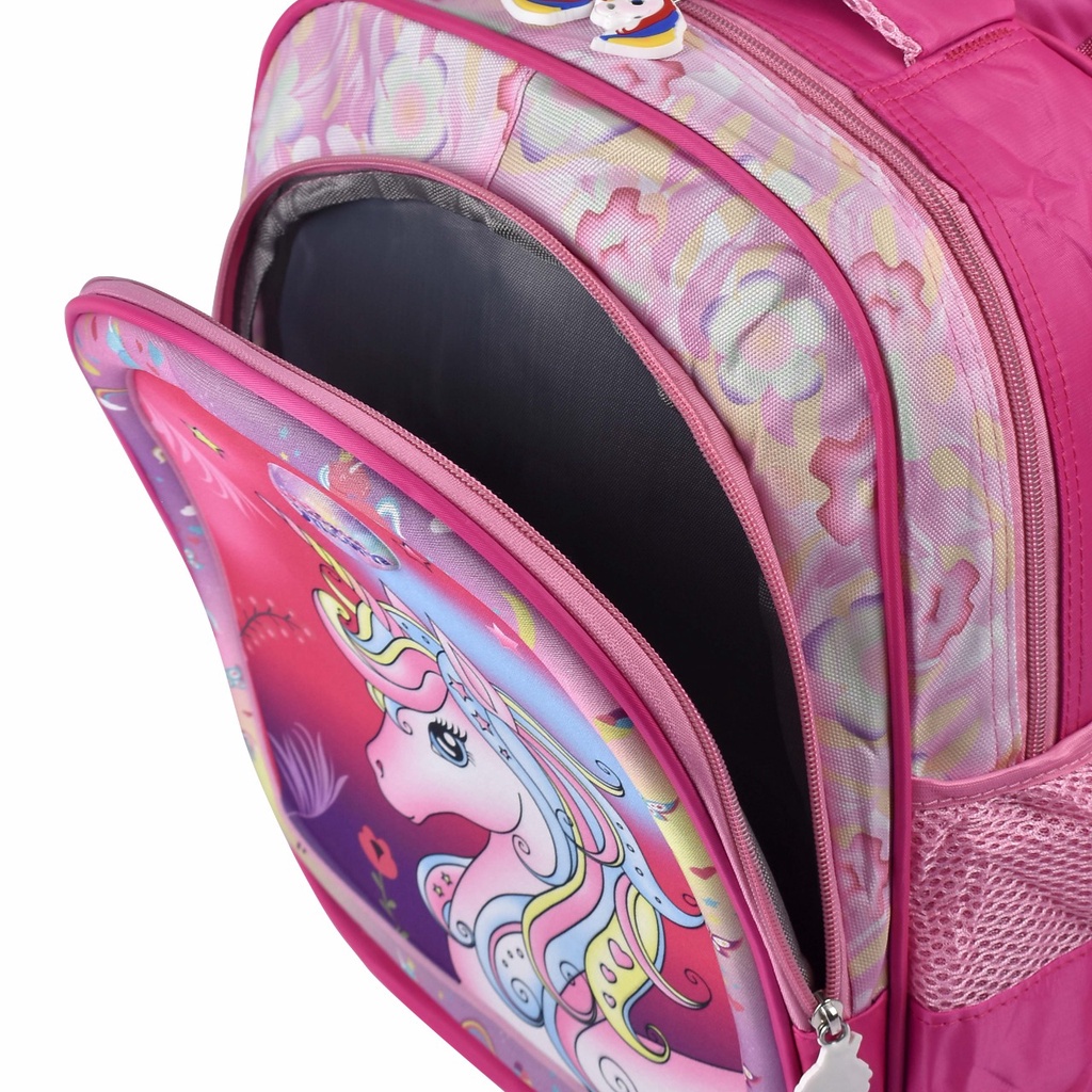 Tas Sekolah Cartoon 1450 14 Inch Tas Cartoon Perempuan &amp; Ransel Cartoon Laki Laki Fashion Motif Captain America,Frozen,Spiderman Dan Unicorn