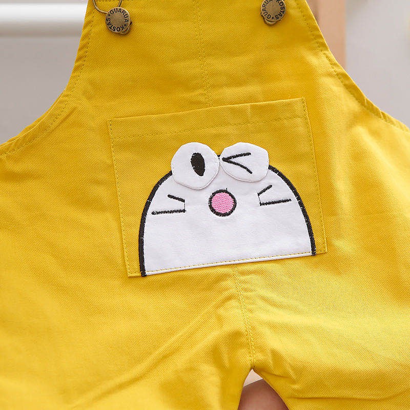 KF Cat Baju Setelan Jumpsuits Anak Import  Atasan Kaos Celana Kodok Termurah 1-4thn Kartun Lucu-4