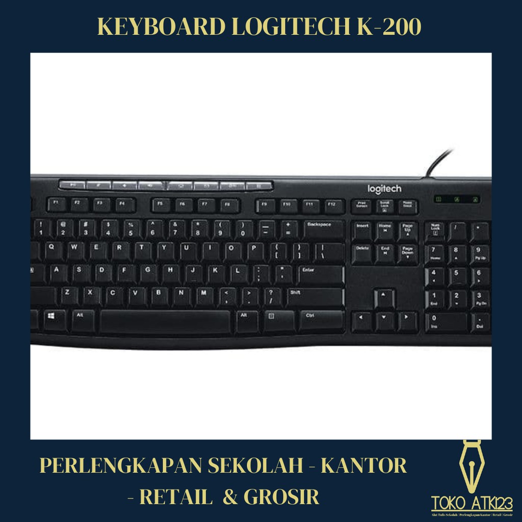 Keyboard Logitech K-200 USB Original!!