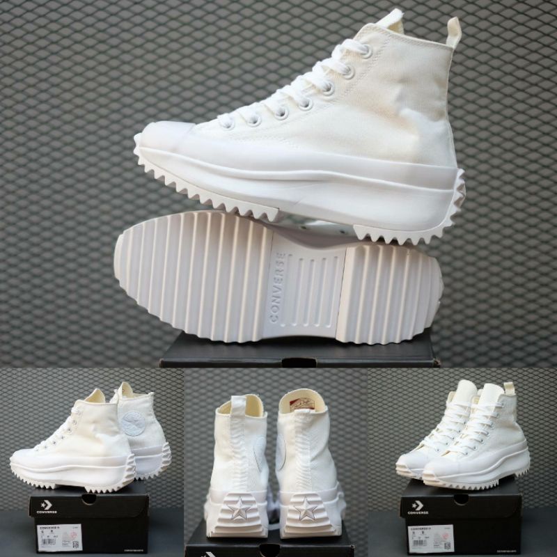 Sepatu Converse Run Star Hike Lugged High All White