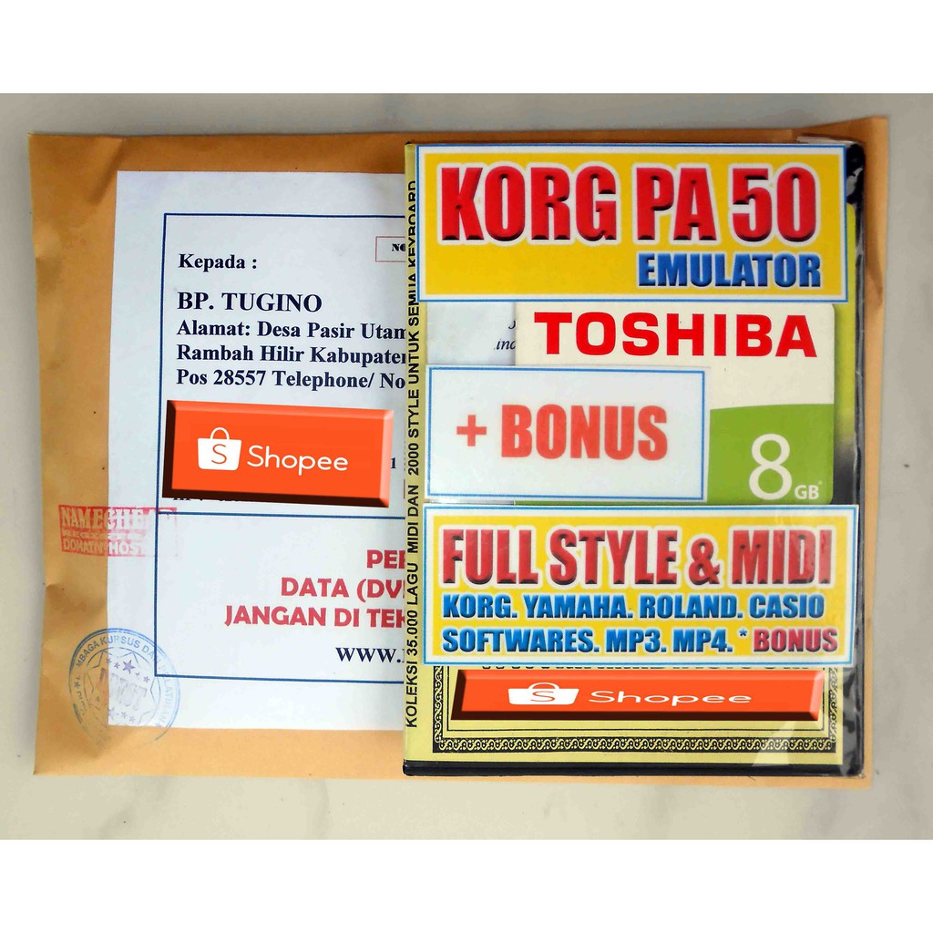 STYLE KORG PA 50 EMULATOR VERSI PANGGUNG FLASHDISK ORIGINAL 16 GB Baru + Bonus 35 Ribu Song Midi