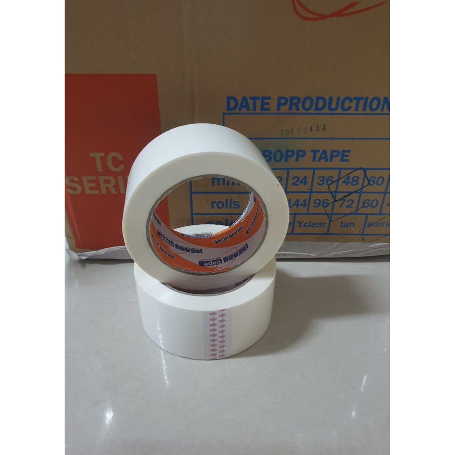 Cloth Tape BERRY / Lakban Kain / Lakban Warna Putih 2 inch