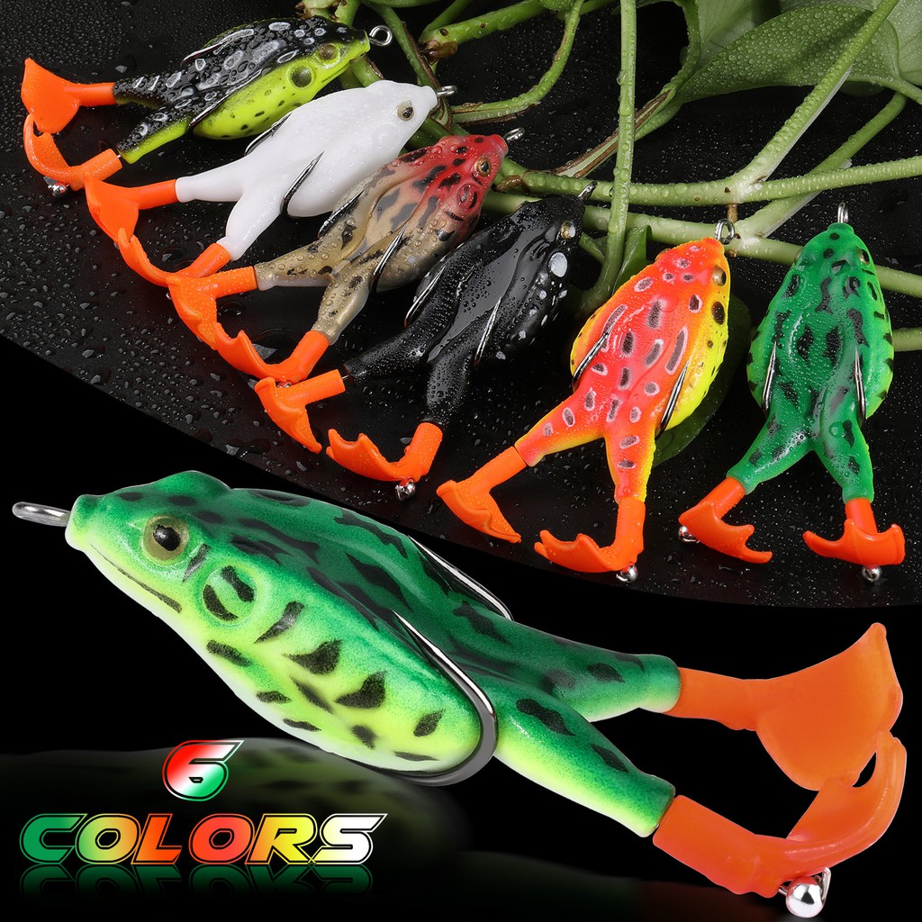 Sougayilang 1 PC Katak Memancing Umpan Berputar Kaki 9 Cm/13G Thunder Frog Lure Baru Lembut Umpan Umpan Thunder