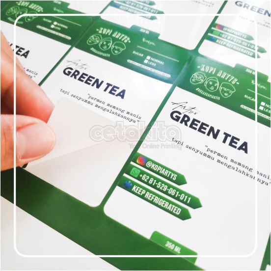 

Label Sticker/Stiker Produk/Kemasan Makanan Minuman 3,5 x 3,5cm