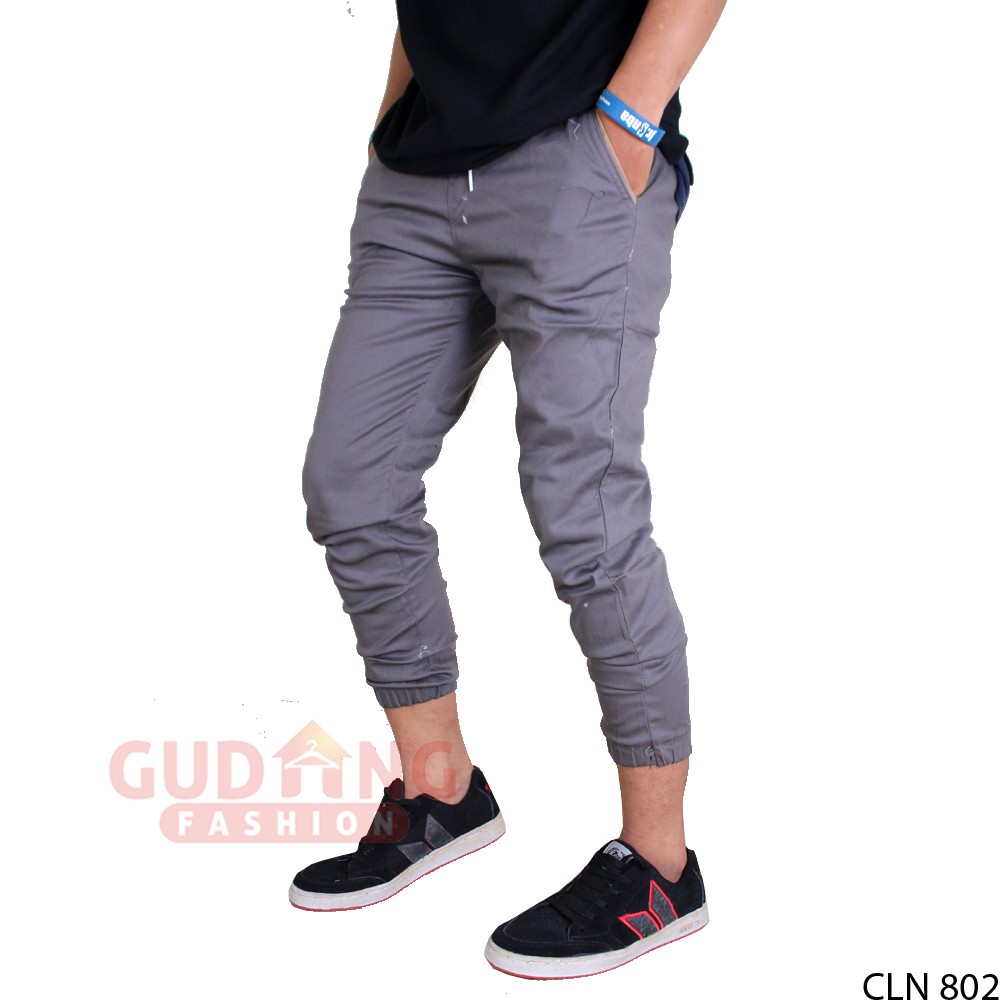 Celana Jogger Panjang Polos Pria Terbaru - CLN 803