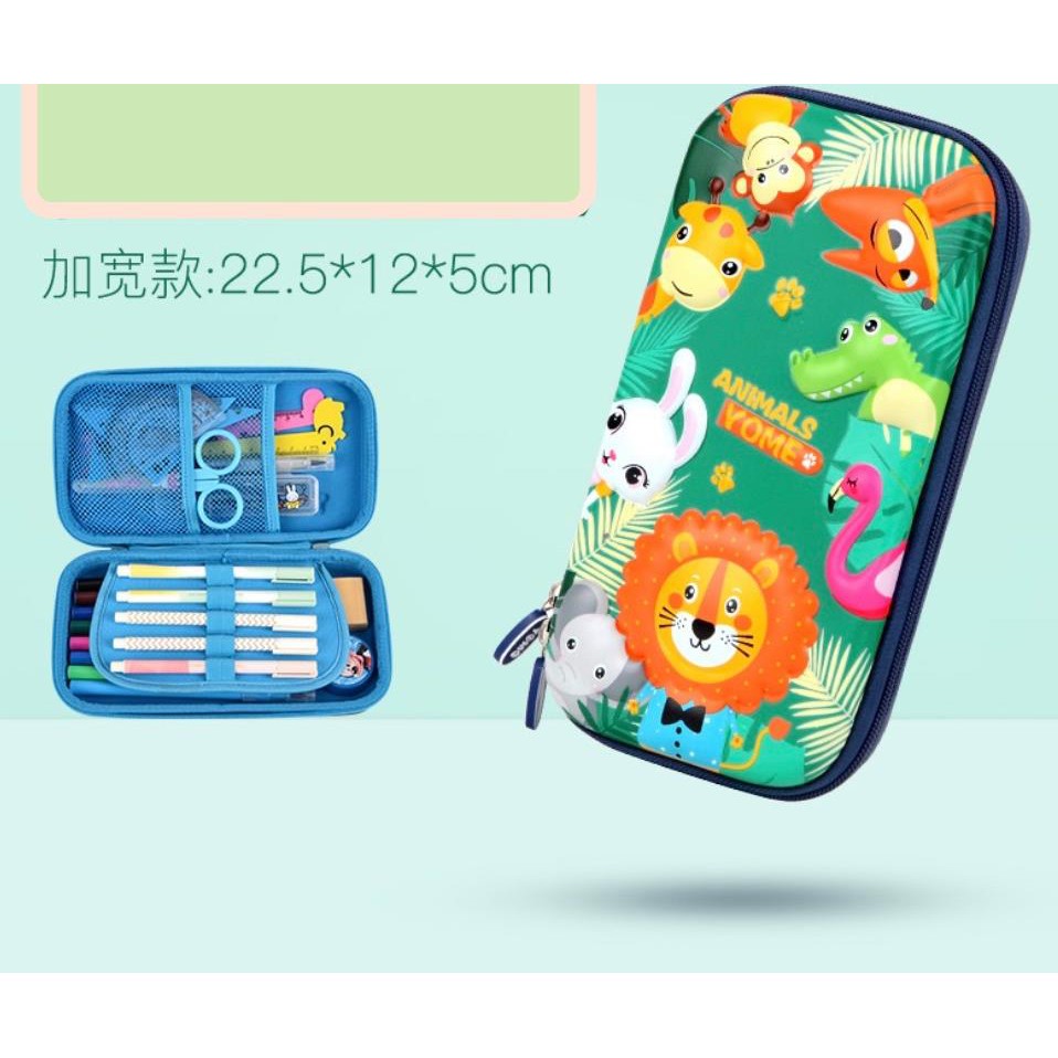 

Tempat Pensil Anak Animal Green Import ATK155