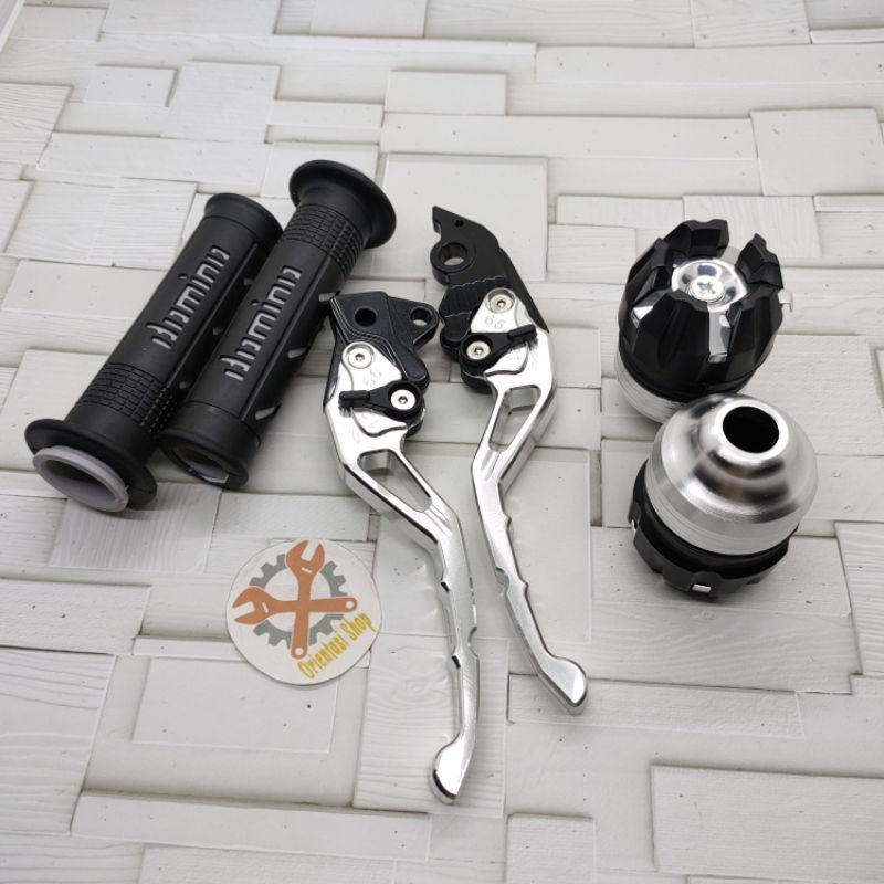 Handle sisik+jalu as roda+grip domino Vario 150 Vario new Scoopy new beat fi