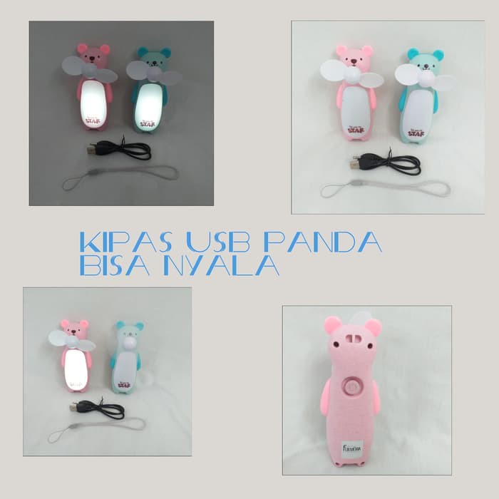 Kipas Angin Mini PANDA FAN Karakter PANDA Model FM556