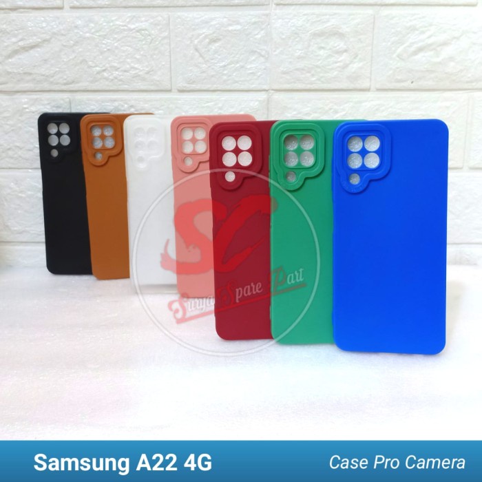 Case Slim Matte Pro Camera Samsung A22 4G - SC