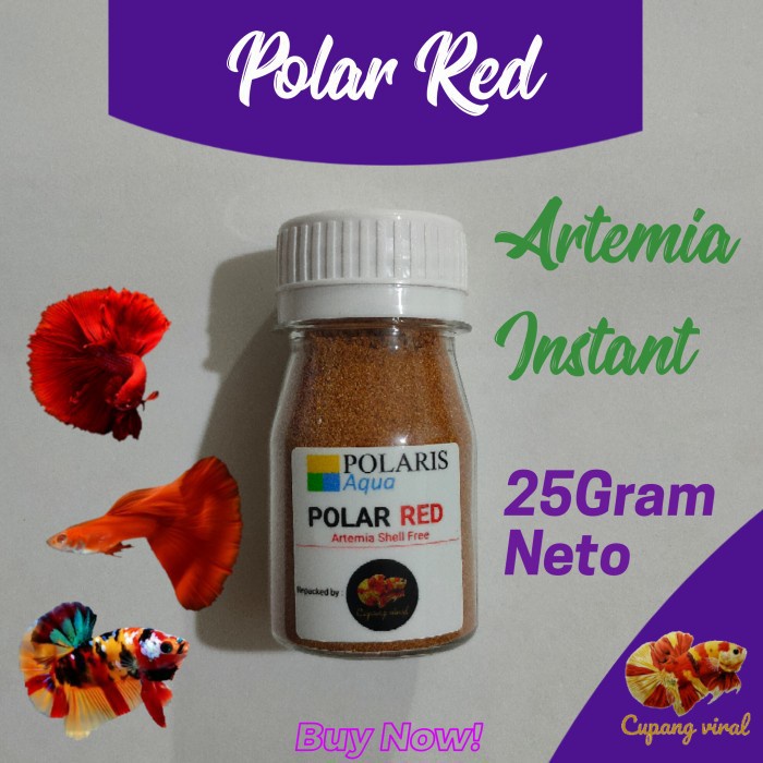 Polar Red - Artemia Instant / Artemia Tanpa Cangkang 25Gram