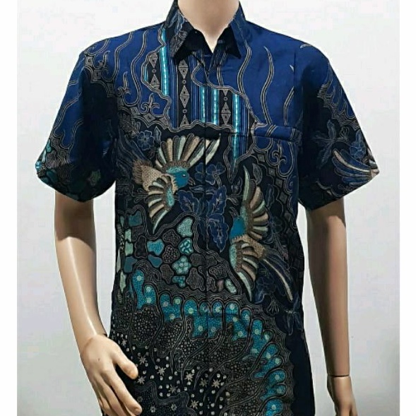 Kemeja Batik Pria Jumbo 4L-5L Lengan Pendek Hem Big Size XXXL Batik Modern Seragam NGT-K