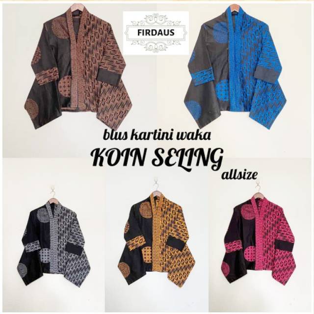 Blus kartini waka parang batik modern