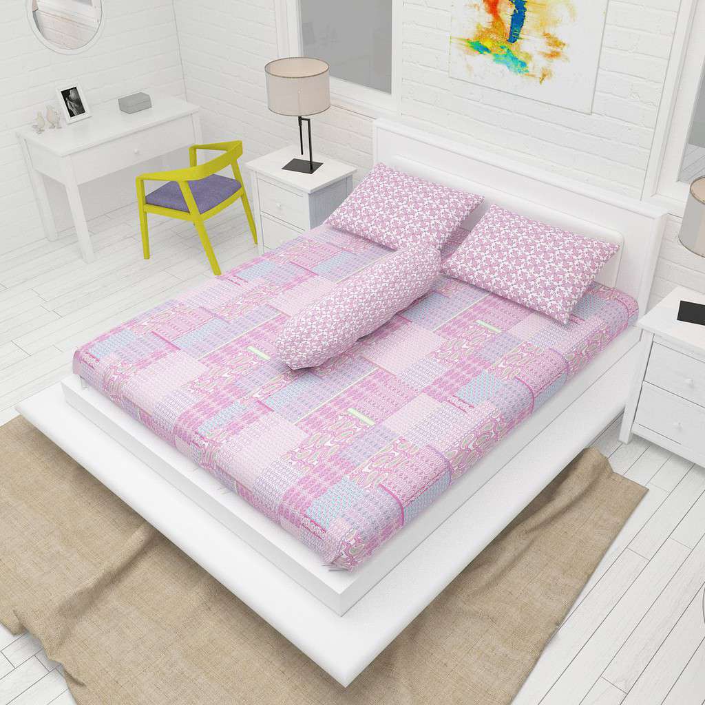 Sprei king endless love 180x200 Sweet Purple