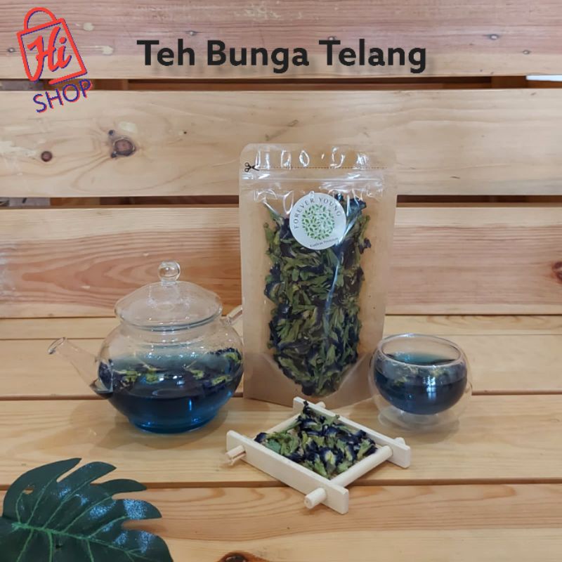 

Teh Kering Teh Bunga Telang Organik Dried Butterfly Pea Flower Tea Premium Quality