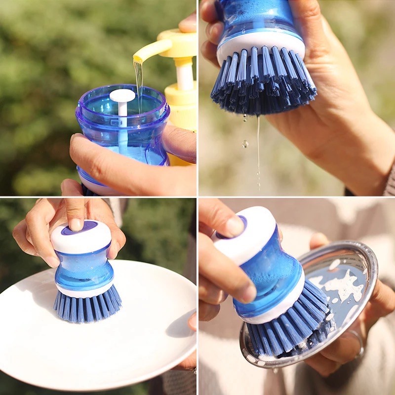 Sikat Cuci Piring Dispenser - Dish Brush Pot Cleaning Brush