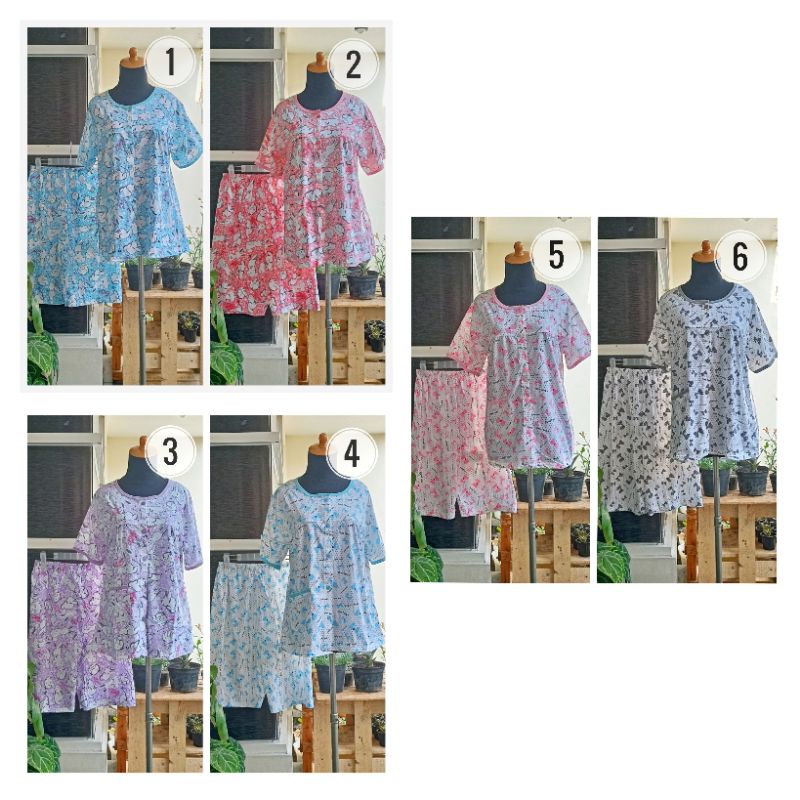 Setelan Babydoll BKH 3/4 Jumbo XL - LD 100 cm