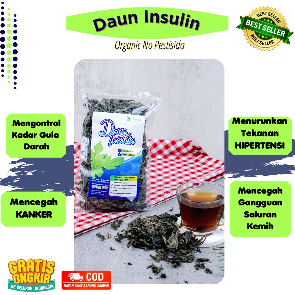 Daun Insuliin 100 Gram / Grade Premium