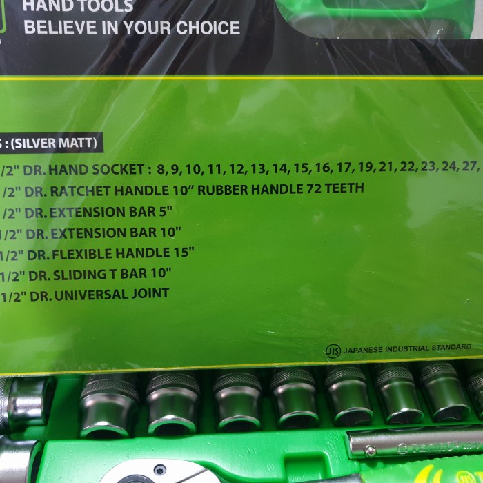 KUNCI SOK SET TEKIRO 24 PCS 8 - 32 BOX PLASTIK SOK SET TEKIRO 24PCS