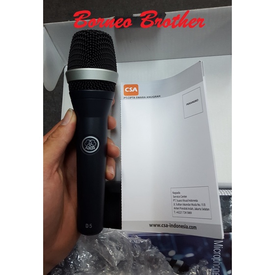 AKG D5 D-5 Original Vokal Microphone Dynamic Mic Kabel AKG D5