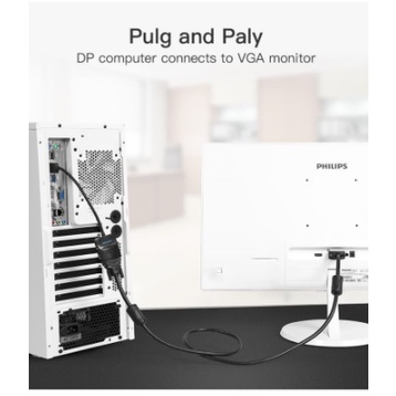 Vention HBF Adapter Converter DisplayPort (DP) Male to VGA Female