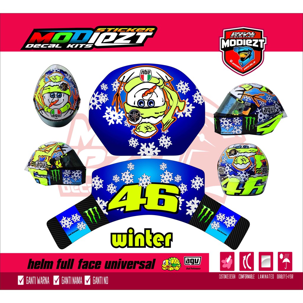 20+ Koleski Terbaru Stiker Untuk Helm Full Face - Aneka ...