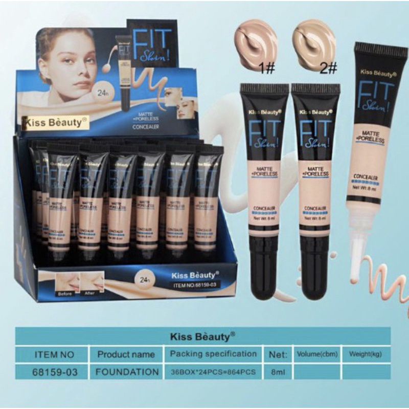 Concealer liquid foundation Fit me kiss beauty