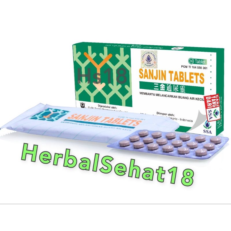 

Sanjin Tablet 36 Tablet PT. Saras Subur Abadi - Mengobati Radang , Infeksi Saluran Kencing