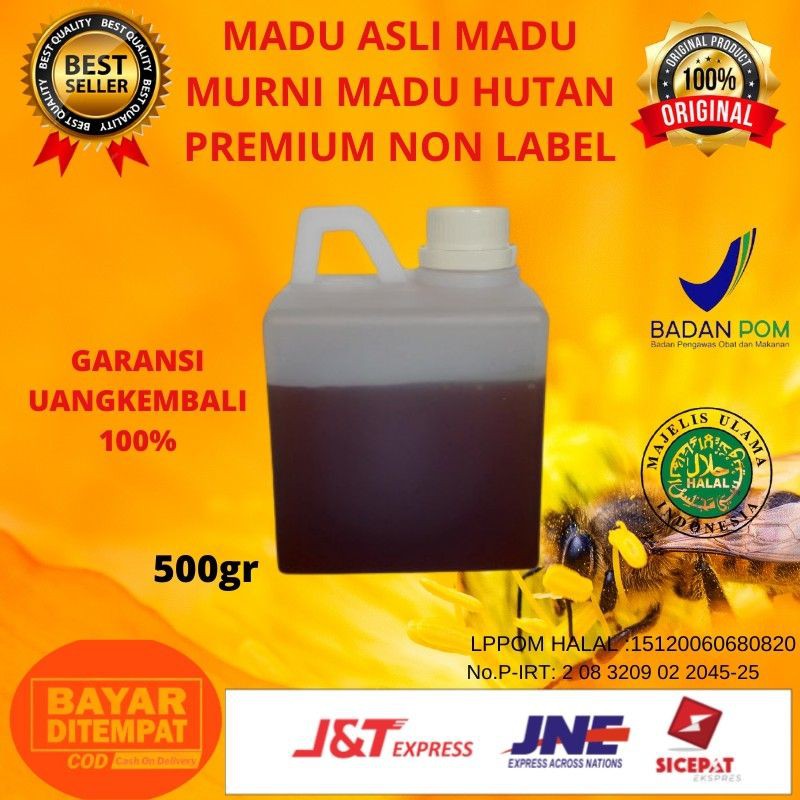 

MADU ASLI MADU MURNI MADU HUTAN ASLI ISI 500 GRAM / NO LABEL