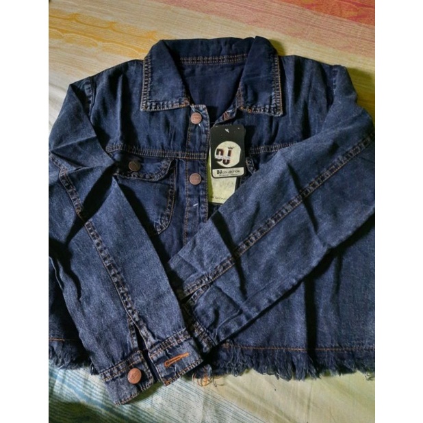 JAKET JEANS CROP DENIM JINS JAKET WANITA RAWIS CEWE CEWEK MURAH