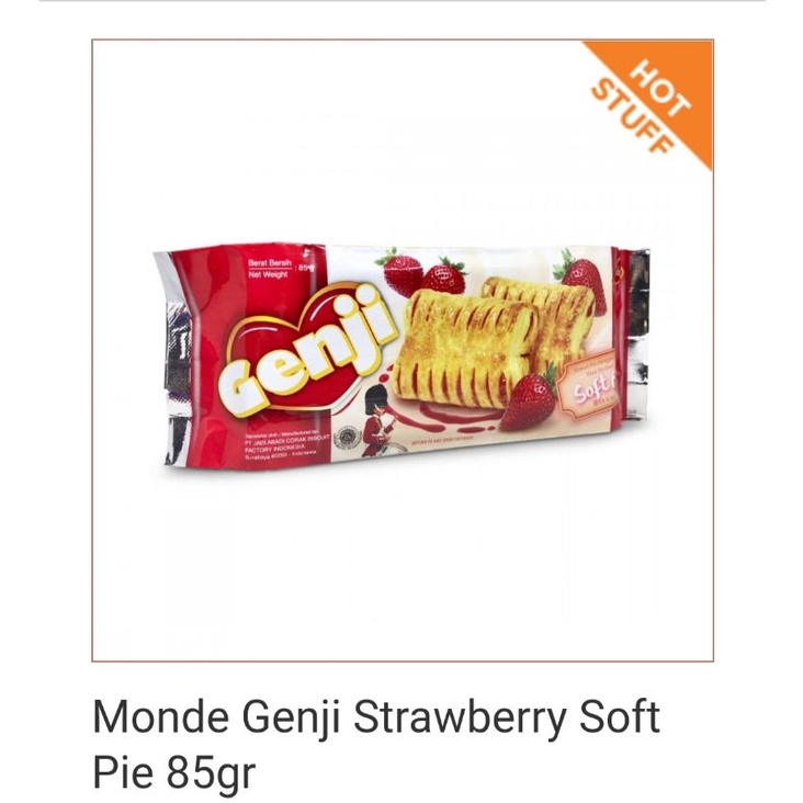 

Monde Genji Stawberry Soft Pie 85gr