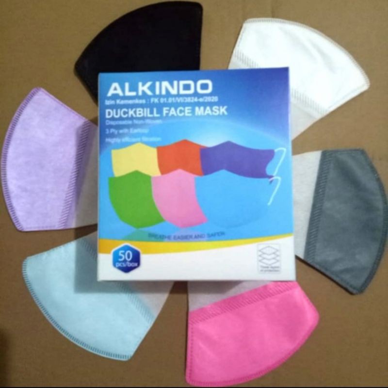Masker Duckbill ECER Warna Warni