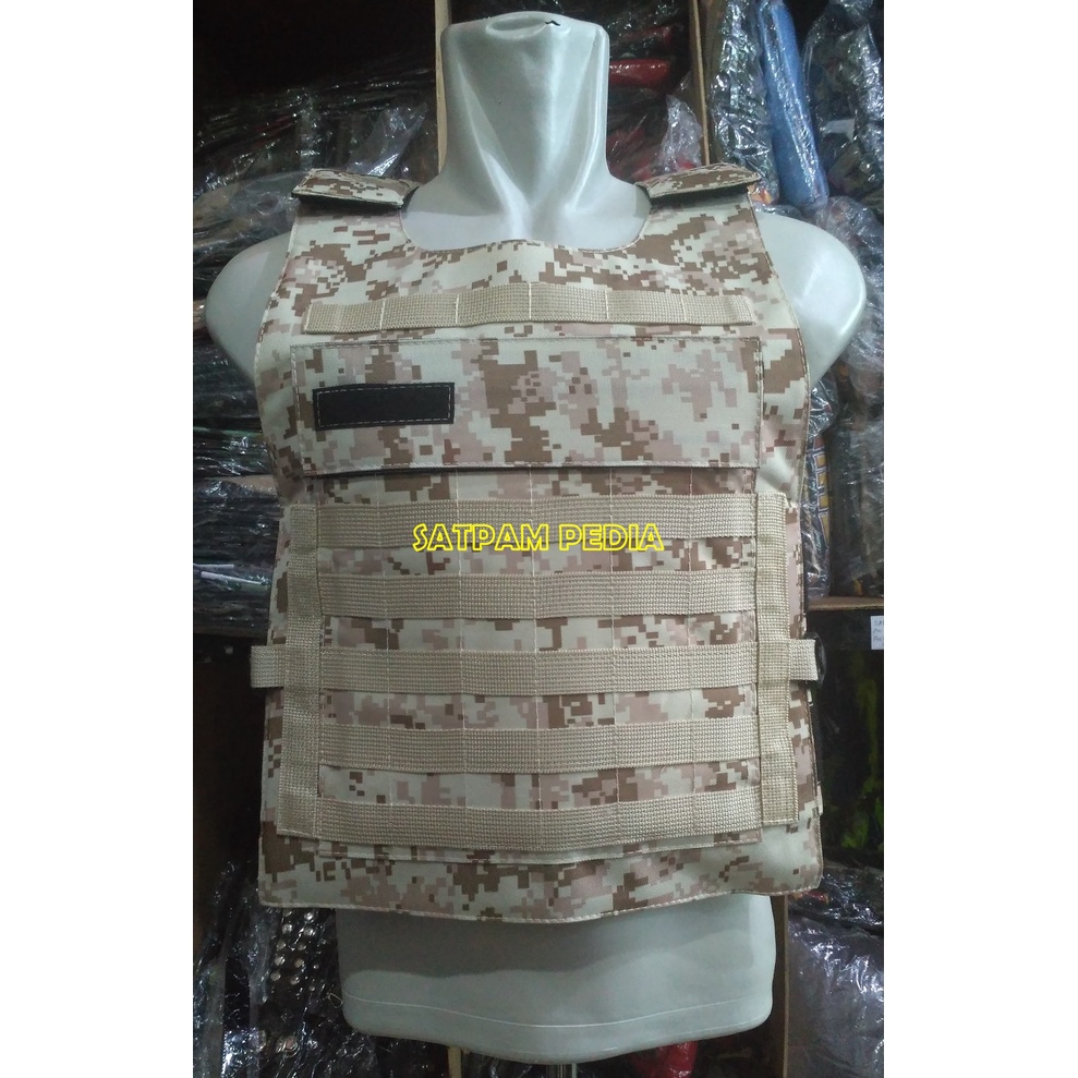 Rompi Vest Paintball Loreng Gurun - Rompi Motor Loreng Gurun