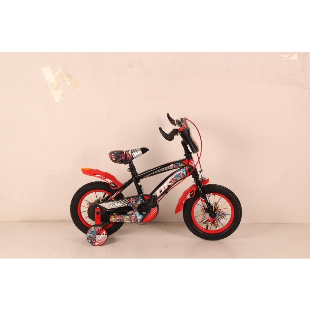 Sepeda BMX Anak Cowok 12 16 18 inch Melano DK Roda 4 Samping SNI Murah-1
