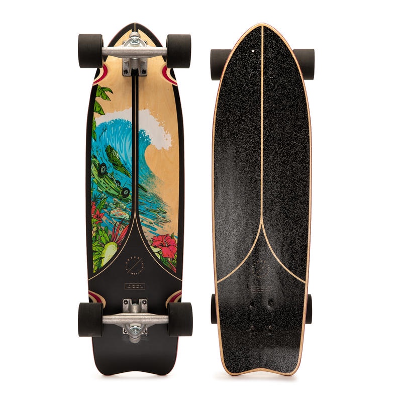 SKATEBOARD LONGBOARD OXELO PRODUK IMPORT LONGBOARD FISH 500 ORIGINAL OXELO