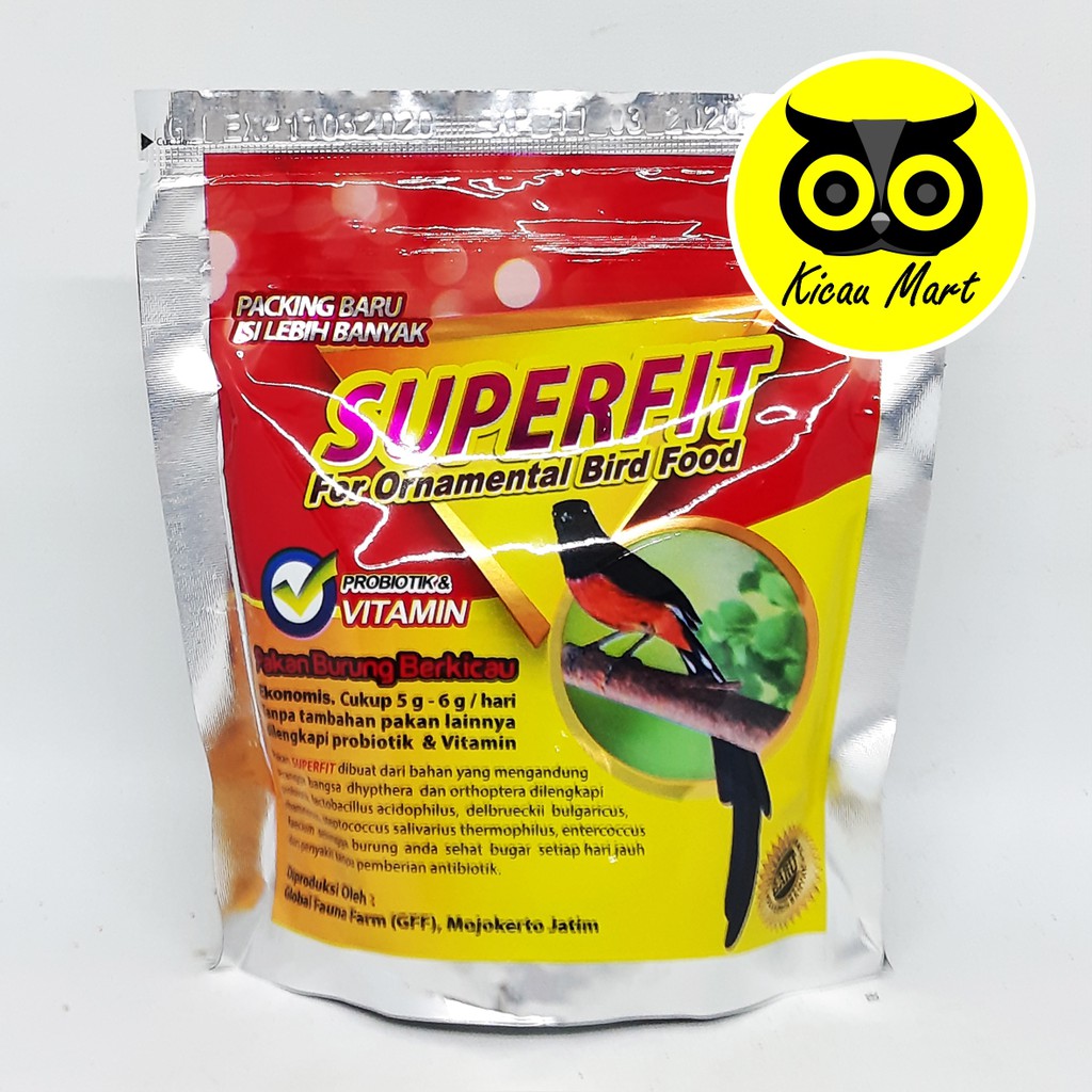 PAKAN MAKANAN HARIAN BURUNG PEMAKAN BUAH VOER PUR CRUMBLE SUPERFIT SILVER HIGH PROTEIN SFSILVER