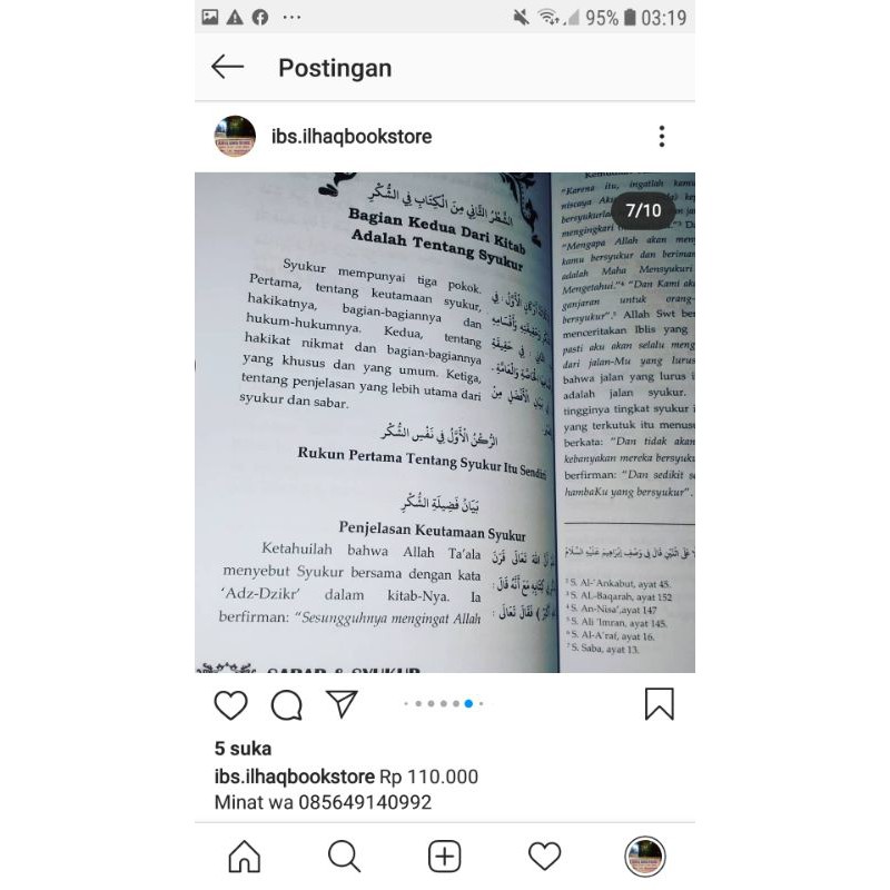 Resep Hidup Bahagia terjemah ihya ulumuddin bab sabar dan syukur