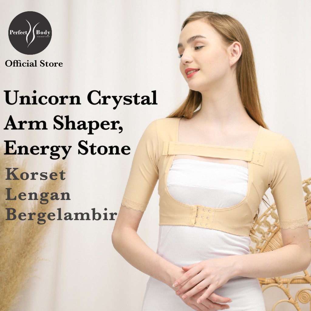 Perfect Body Unicorn Crystal Arm Shaper, Medical Grade-Certified, Korset Pengecil Lengan Bergelambir