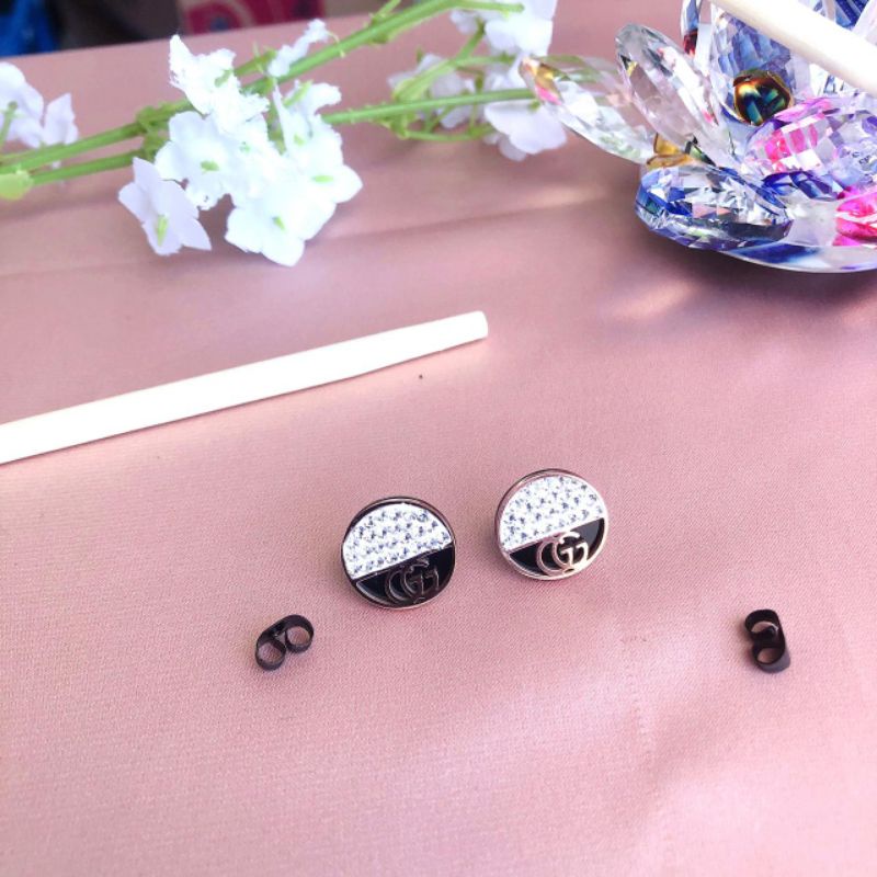 Anting Titanium Guci Anti Karat Model Wanita Korea