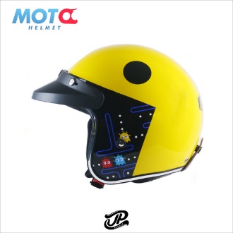 Helm JP Retro New Bigie Couple - PAC Invaders