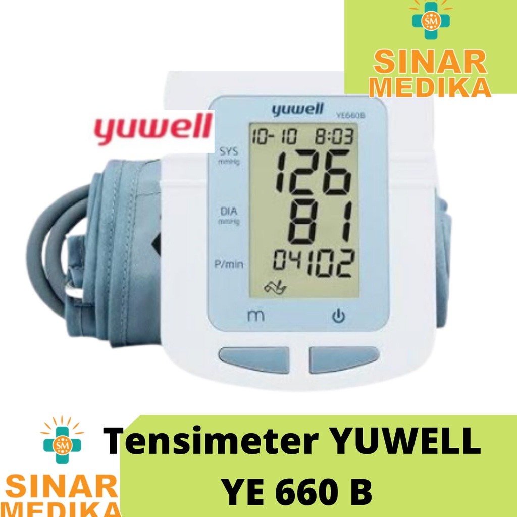 TENSIMETER DIGITAL YUWELL . TENSI METER MURAH LENGAN ATAS . ALAT PENGUKUR TEKANAN DARAH YUWELL 660 D