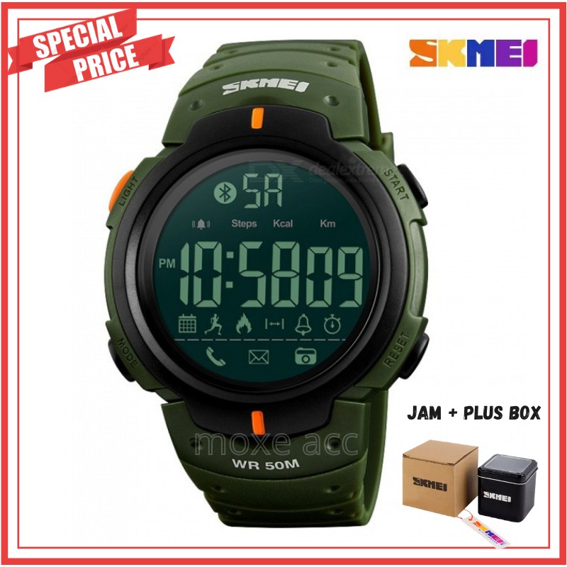 SKMEI 1301 ORIGINAL Jam Tangan Pria Bluetooth Smartwatch + BOX SKMEI